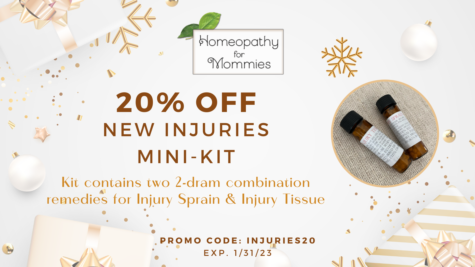 New Injuries Mini-Kit! – Homeopathy for Mommies